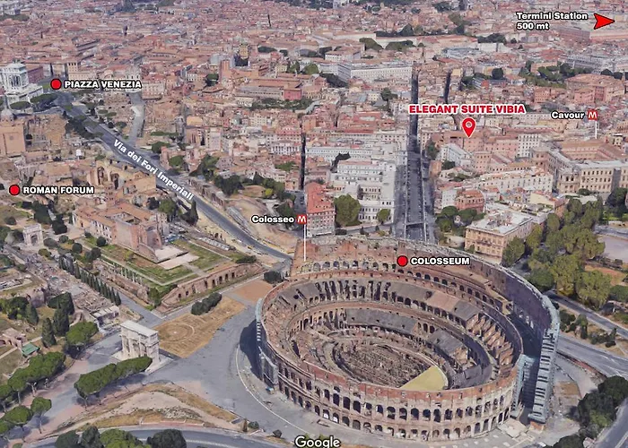 Elegant Vibia 300 Mt From Colosseum 罗马